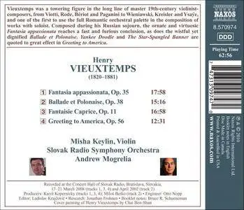 Misha Keylin, Slovak Radio Symphony Orchestra, Andrew Mogrelia - Henry Vieuxtemps (2010)