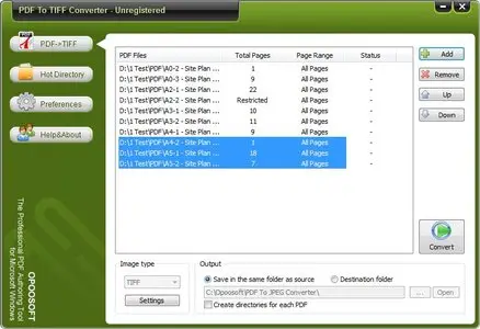OpooSoft PDF To TIFF Converter 6.7