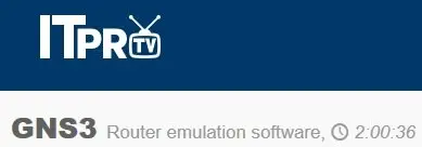 ITpro - GNS3: Router emulation software