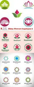 Vectors - Shiny Flowers Logotypes 6