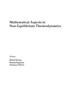 Mathematical Aspects in Non-equilibrium Thermodynamics