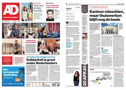 Algemeen Dagblad - Hoeksche Waard – 20 april 2020