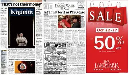 Philippine Daily Inquirer – October 13, 2012