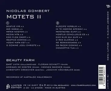 Nicolas Gombert (c. 1495 – c. 1560) - Motets II - Beauty Farm (2017) {Fra Bernardo Official Digital Download FB 1612457}