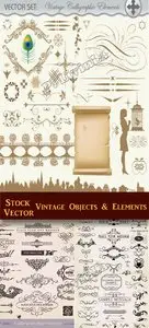 Stock Vector - Vintage Objects & Elements 2