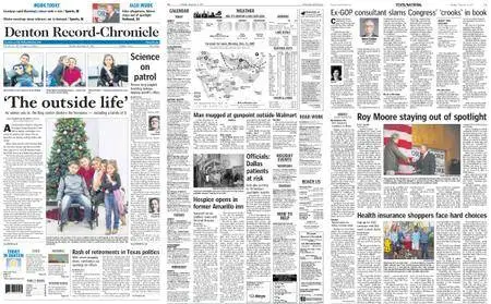 The Denton Record Chronicle – December 11, 2017