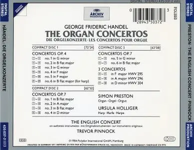 Trevor Pinnock, Simon Preston, English Concert Orchestra - Handel: The Organ Concertos (1984)