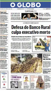 Jornal O Globo - 09 de agosto de 2012 - Quinta