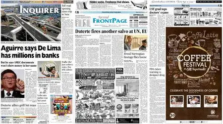 Philippine Daily Inquirer – September 23, 2016
