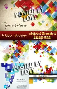 Abstract geometric backgrounds - Stock Vector