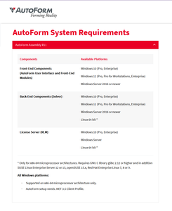 AutoForm Assembly R11.0.0.4
