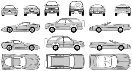 Chevrolet Outline in CorelDRAW
