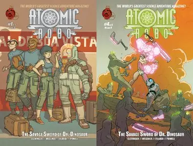 Atomic Robo v08 - Atomic Robo and the Savage Sword of Dr. Dinosaur #1-5 (2013-2014) Complete