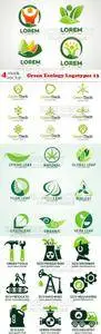 Vectors - Green Ecology Logotypes 13