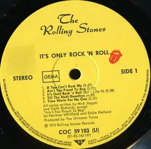  Rolling Stones ‎– It's Only Rock 'N Roll {Original GER} Vinyl Rip 24/96