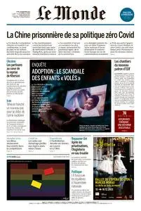 Le Monde du Jeudi 24 Novembre 2022