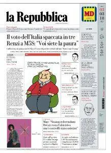 la Repubblica - 3 Marzo 2018