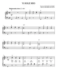 'O Sole Mio - Giovanni Capurro (Easy Piano)