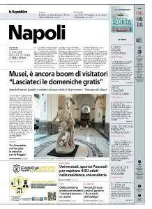 la Repubblica Napoli - 6 Agosto 2018