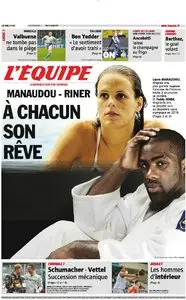 L'Equipe Edition du Mardi 27 Novembre 2012