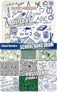 School hand draw - Stock Vectors