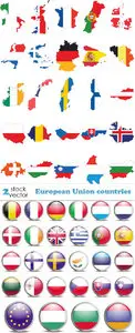 Vectors - European Union countries