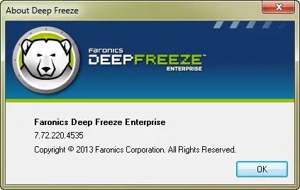 Deep Freeze Enterprise 7.72.220.4535