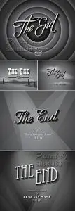 Movie Ending Screen Vector