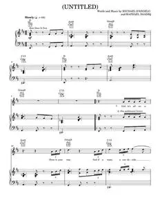 Untitled how does it feel - D'Angelo (Piano-Vocal-Guitar)