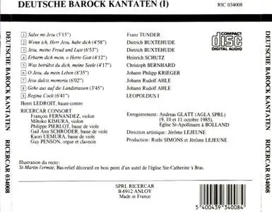Deutsche Barock Kantaten - Ricercar Consort (I)