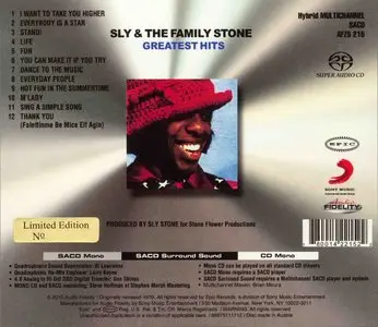 Sly & The Family Stone - Greatest Hits (1970) [2015 Audio Fidelity]