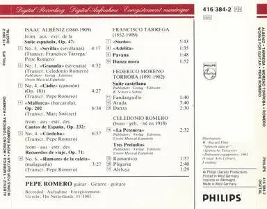 Pepe Romero - Works For Guitar (Albeniz, Tarrega, Moreno Torroba, Romero) (1986) {Philips}