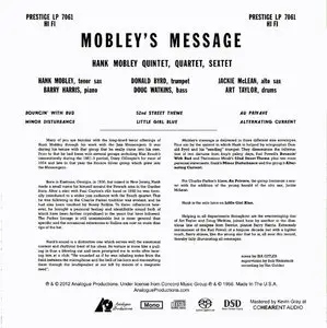 Hank Mobley - Mobley's Message (1956) {2012 Analogue Productions Mono Remaster}