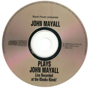 John Mayall: John Mayall Plays John Mayall (1965) [2001, Rock-Fever Music, RFM 010]