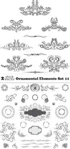 Vectors - Ornamental Elements Set 11