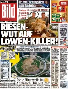 Bild Zeitung - 30 Juli 2015