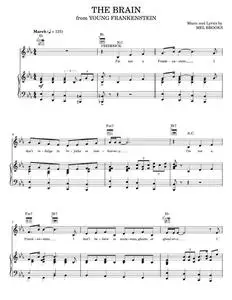 The Brain - Mel Brooks, Young Frankenstein Musical (Piano-Vocal-Guitar)