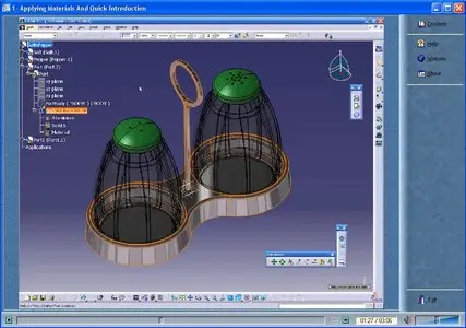 CATIA V5 Video tutorial. Realistic Rendering. (ENG)