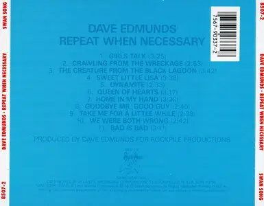 Dave Edmunds - Repeat When Necessary (1979) [Reissue 1991]