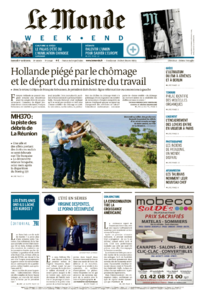 Le Monde du samedi 01 aout 2015