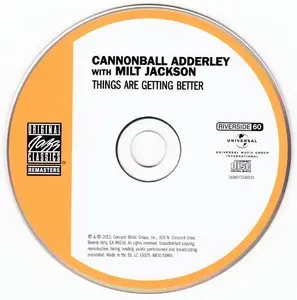Cannonball Adderley with Milt Jackson - Things Are Getting Better (1958) {OJC Remasters Complete Series rel 2013, item 28of33}