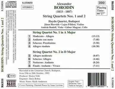 Haydn Quartet, Budapest - Alexander Borodin: String Quartets Nos. 1 & 2 (1994)