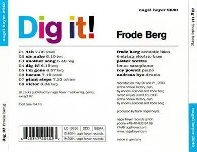 Frode Berg - Dig It! (2004) {Nagel Heyer Records - nagel heyer 2040}