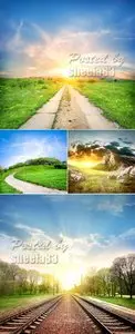 Stock Photo - Various Type Roads