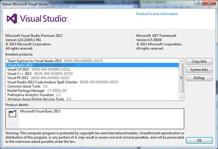 Microsoft Visual Studio Premium 2013