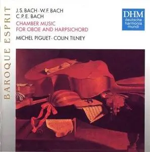 Bach, JS, WF, CPE - Works for Oboe and Harpsichord, Piguet-Tilney