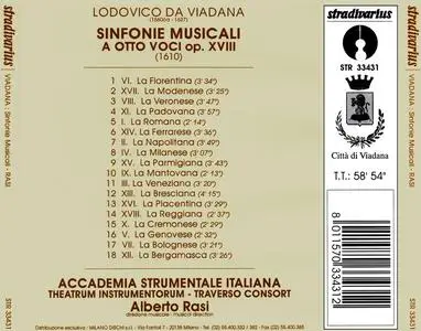 Alberto Rasi, Accademia Strumentale Italiana - Lodovico da Viadana: Sinfonie Musicali (1997)