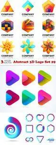 Vectors - Abstract 3D Logo Set 29