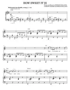 How Sweet It Is (To Be Loved By You) - James Taylor, Marvin Gaye, Michael Buble (Piano Vocal)