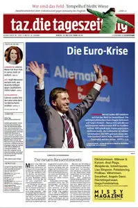 Tageszeitung TAZ vom 26 Mai 2014